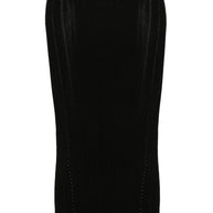 JACQUEMUS La Jupe Pralu Midi Skirt In Black
