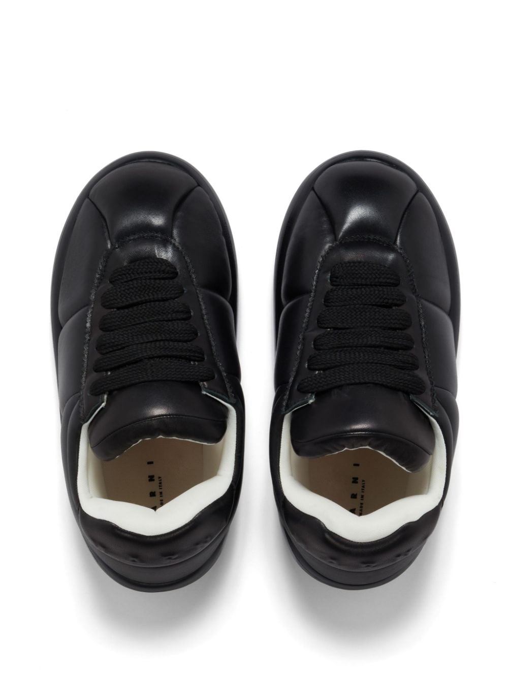 Marni Black Leather BigFoot 2.0 Sneakers