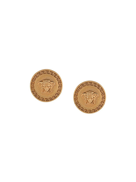 Versace Medusa Earrings In Gold
