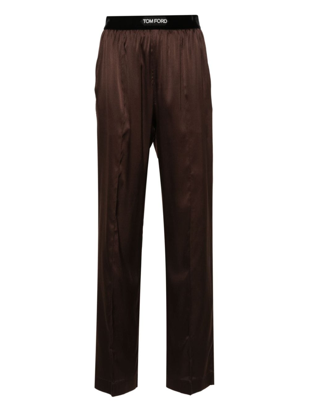 Tom Ford Logo Band Silk Blend Pants