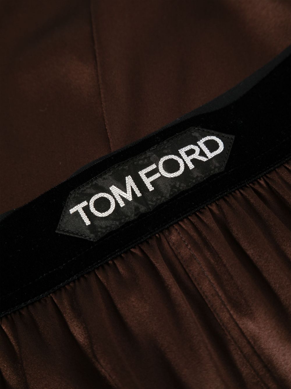 Tom Ford Logo Band Silk Blend Pants