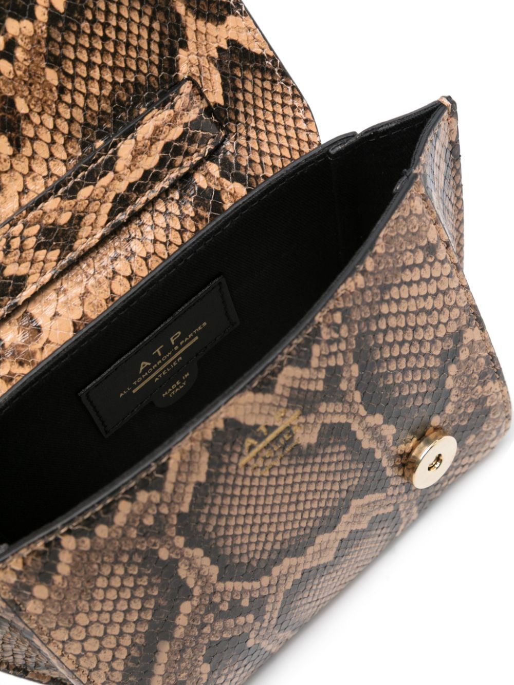 Atp Atelier Montalcino Snake Print Leather Mini Handbag