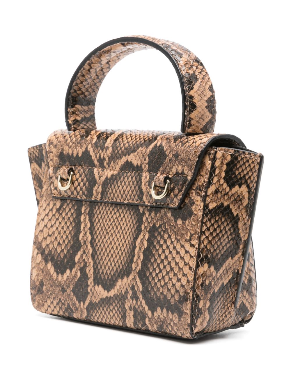 Atp Atelier Montalcino Snake Print Leather Mini Handbag