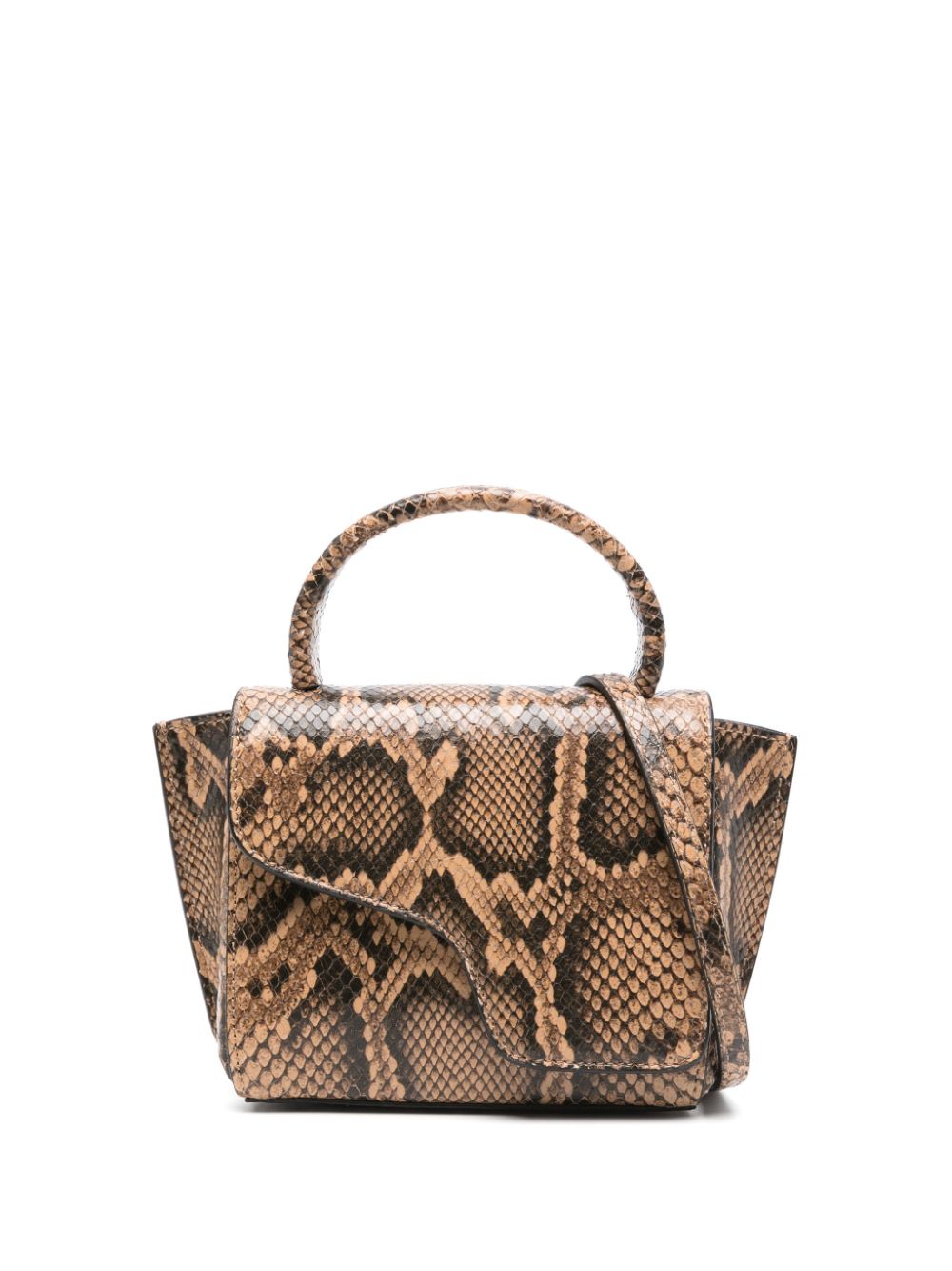 Atp Atelier Montalcino Snake Print Leather Mini Handbag