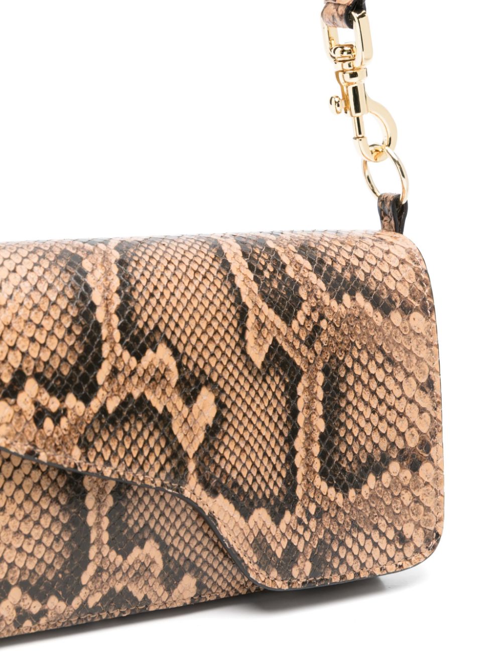 Atp Atelier Corsina Snake Print Leather Shoulder Bag