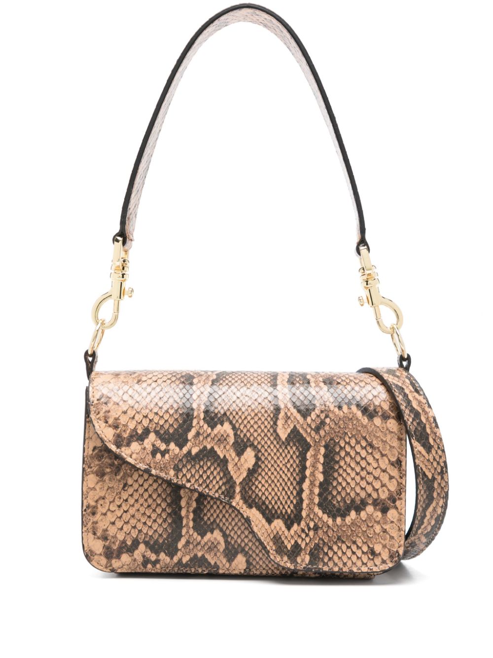 Atp Atelier Corsina Snake Print Leather Shoulder Bag