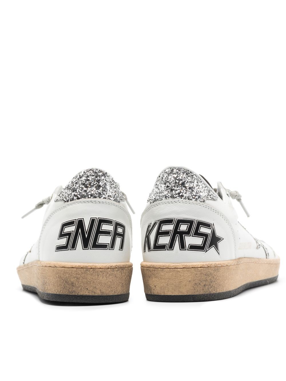 Golden Goose Ball Star Sneakers Silver