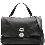 Zanellato Postina Daily Medium Leather Handbag - Black
