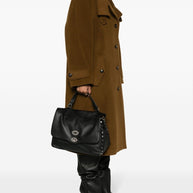 Zanellato Postina Daily Medium Leather Handbag - Black