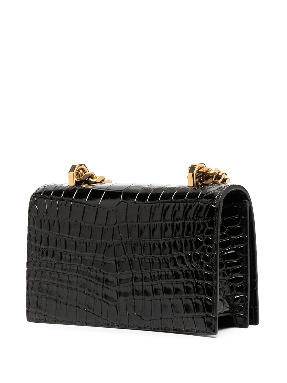Alexander McQueen Mini Jewelled Crossbody Bag In Black
