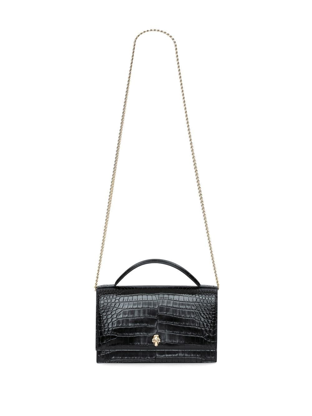 Alexander McQueen Medium Skull Shoulder Bag In Black