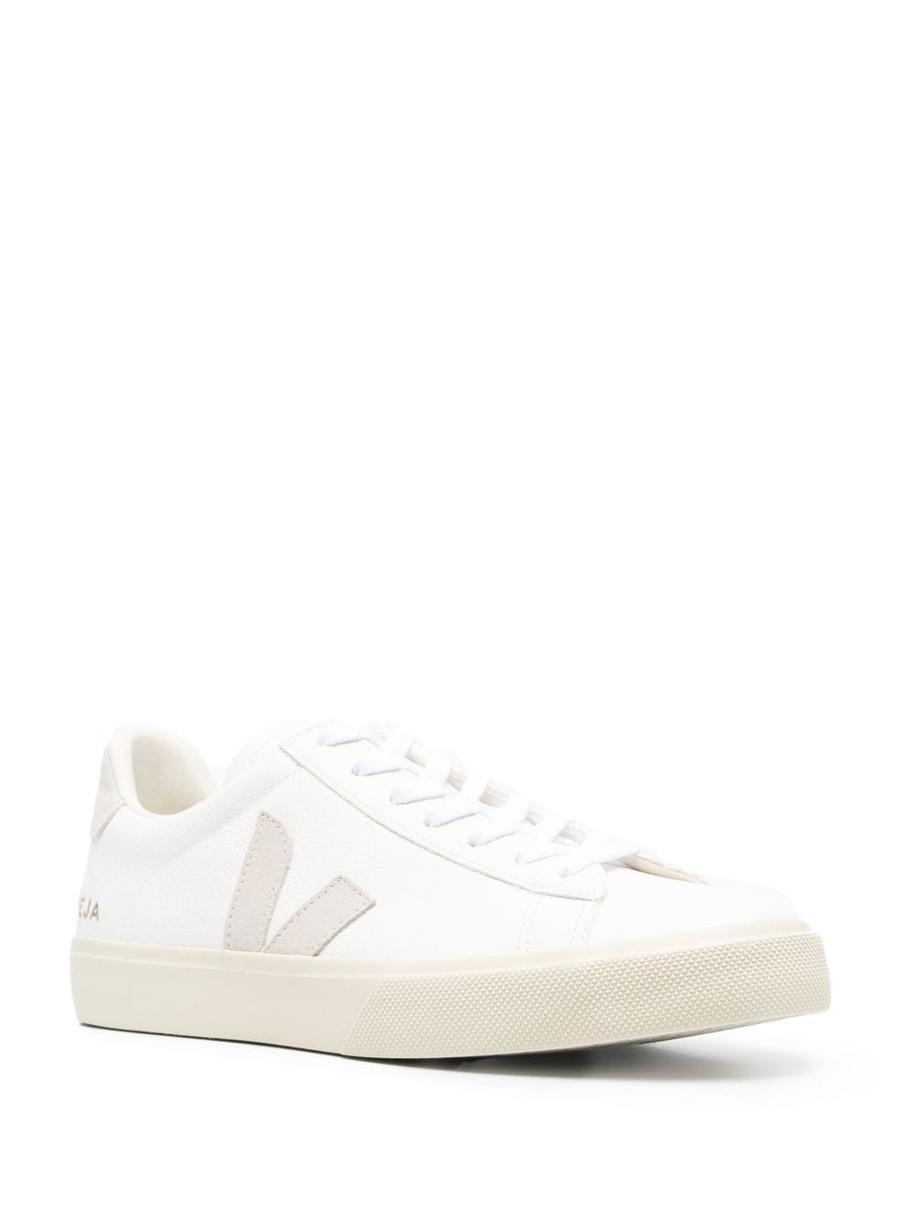 Veja Campo Leather Low-Top Sneakers Grey