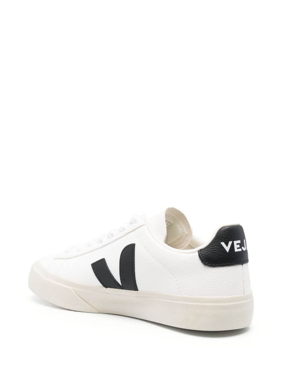 Veja Campo Leather Low-Top Sneakers Black