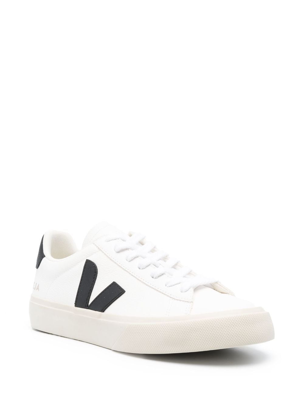 Veja Campo Leather Low-Top Sneakers Black