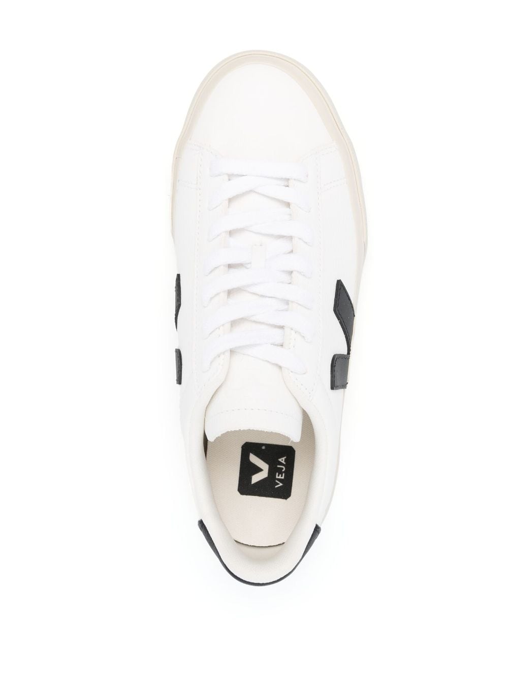 Veja Campo Leather Low-Top Sneakers Black