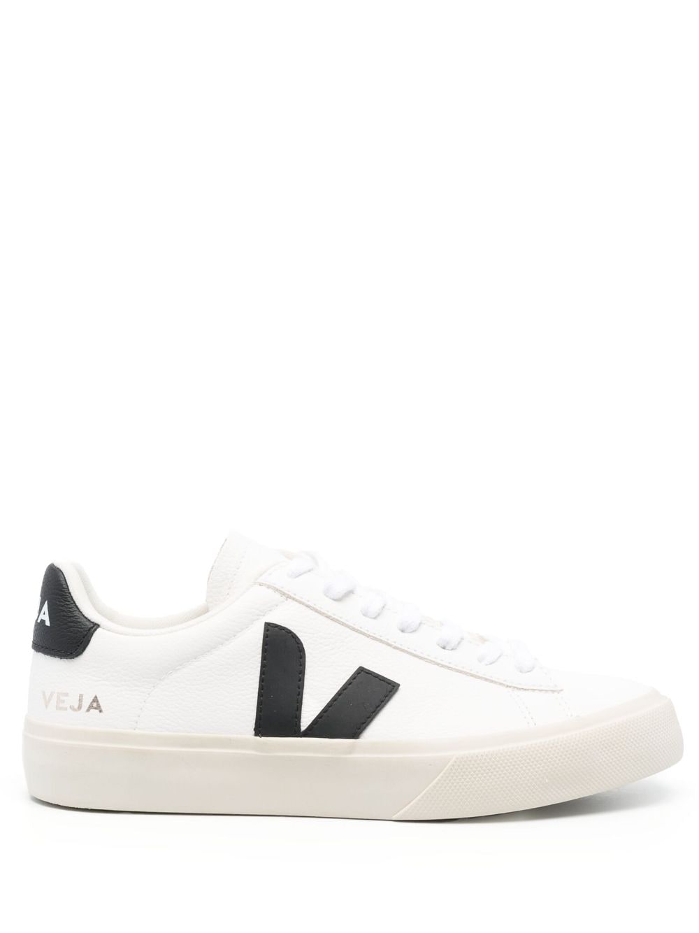 Veja Campo Leather Low-Top Sneakers Black