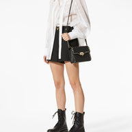 Valentino Garavani  Rockstud Small Leather Shoulder Bag - Black