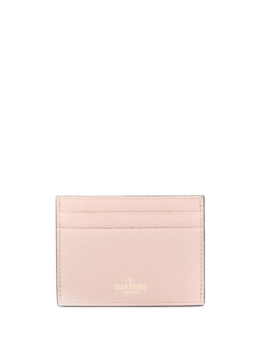 Valentino Garavani Rockstud Leather Card Case