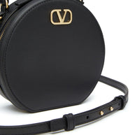 Valentino Garavani VLogo Signature Leather Mini Bag - Black