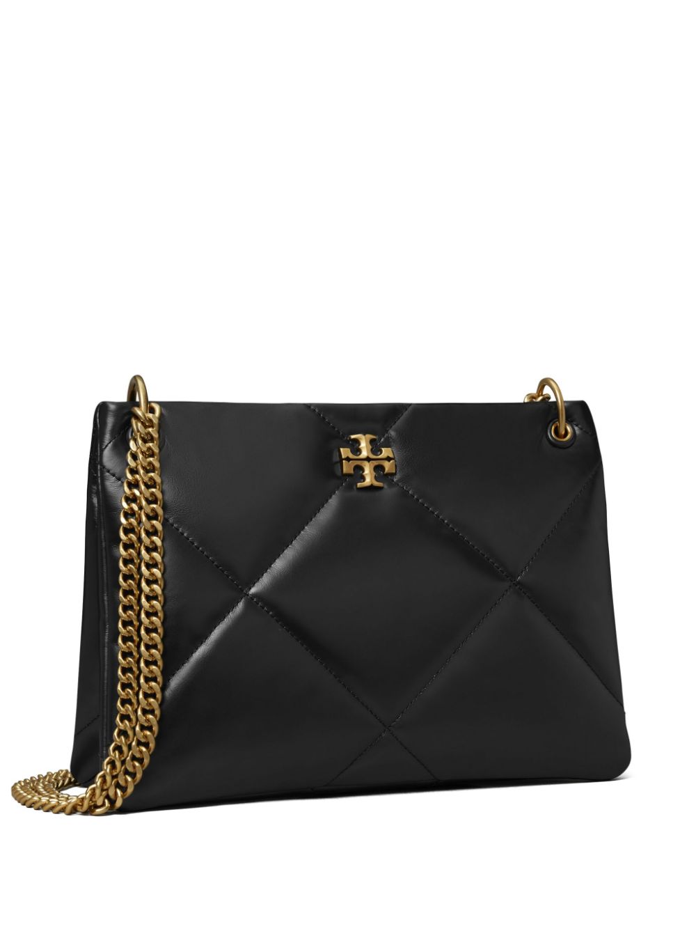 Tory Burch Small Kira Diamond Quilt Shoulder Bag Black