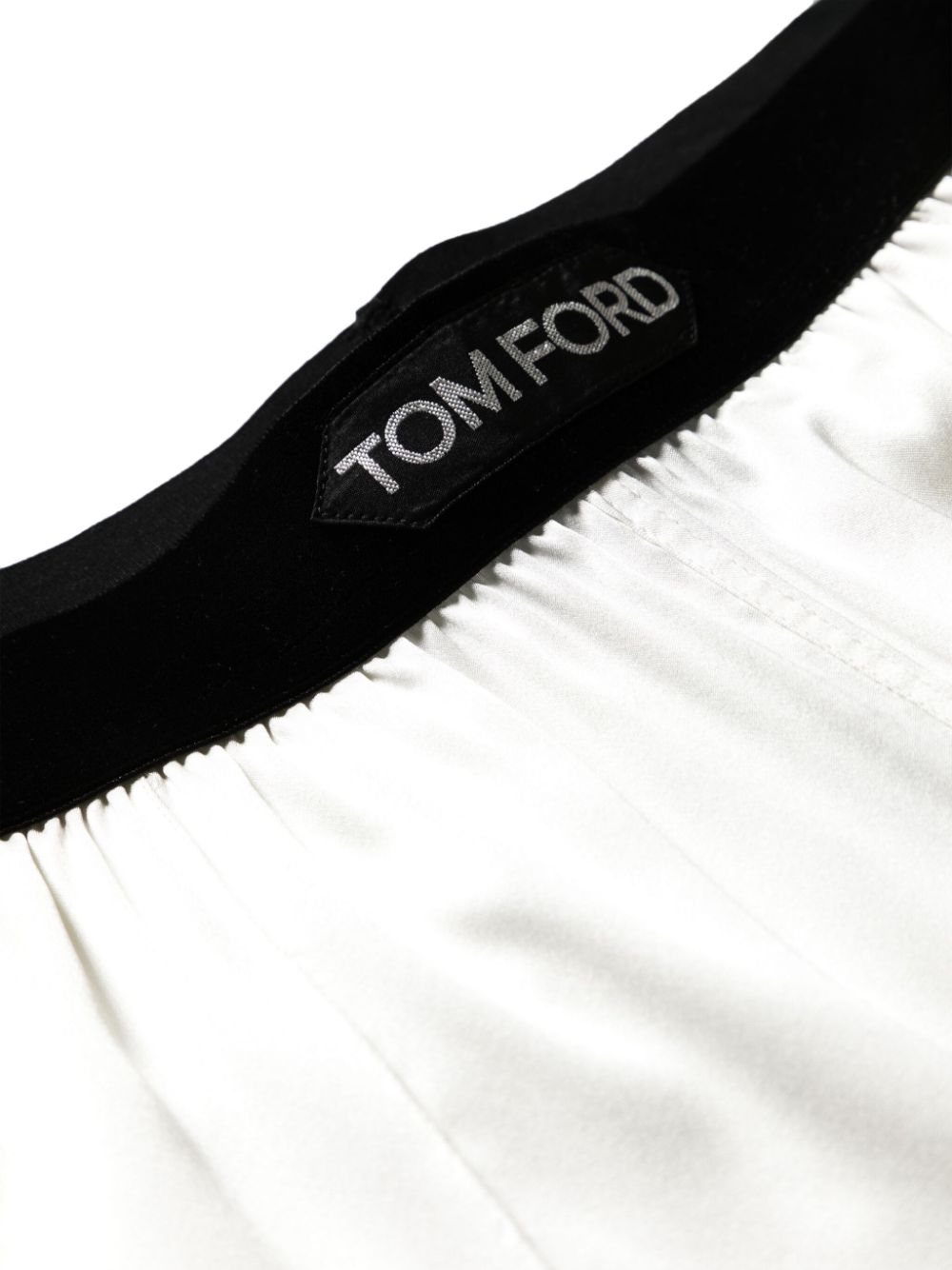 Tom Ford Logo Band Silk Blend Pants