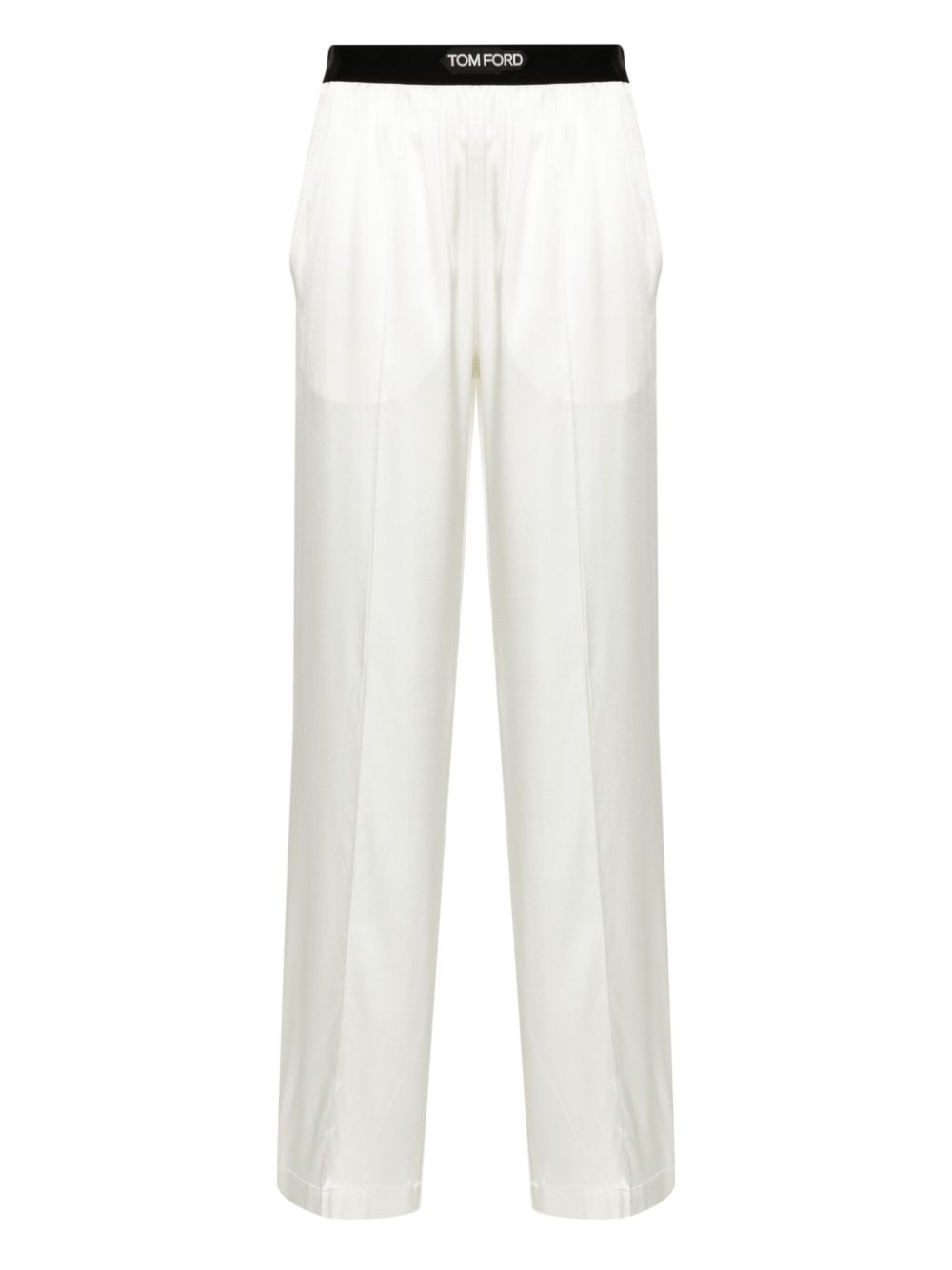 Tom Ford Logo Band Silk Blend Pants