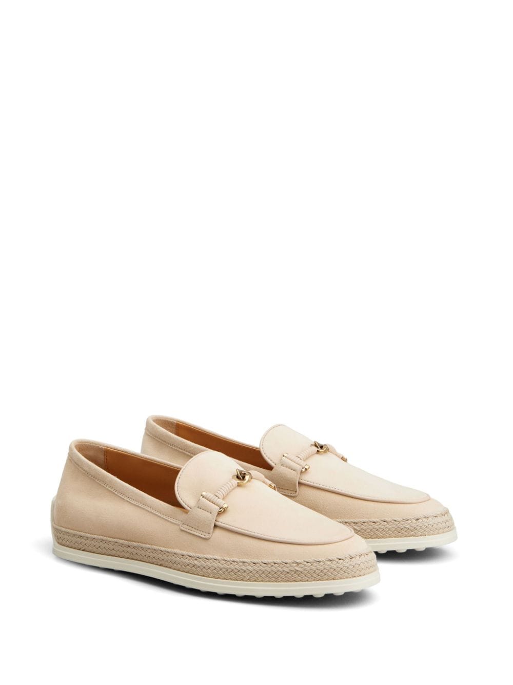 Tod's Beige Suede Loafers