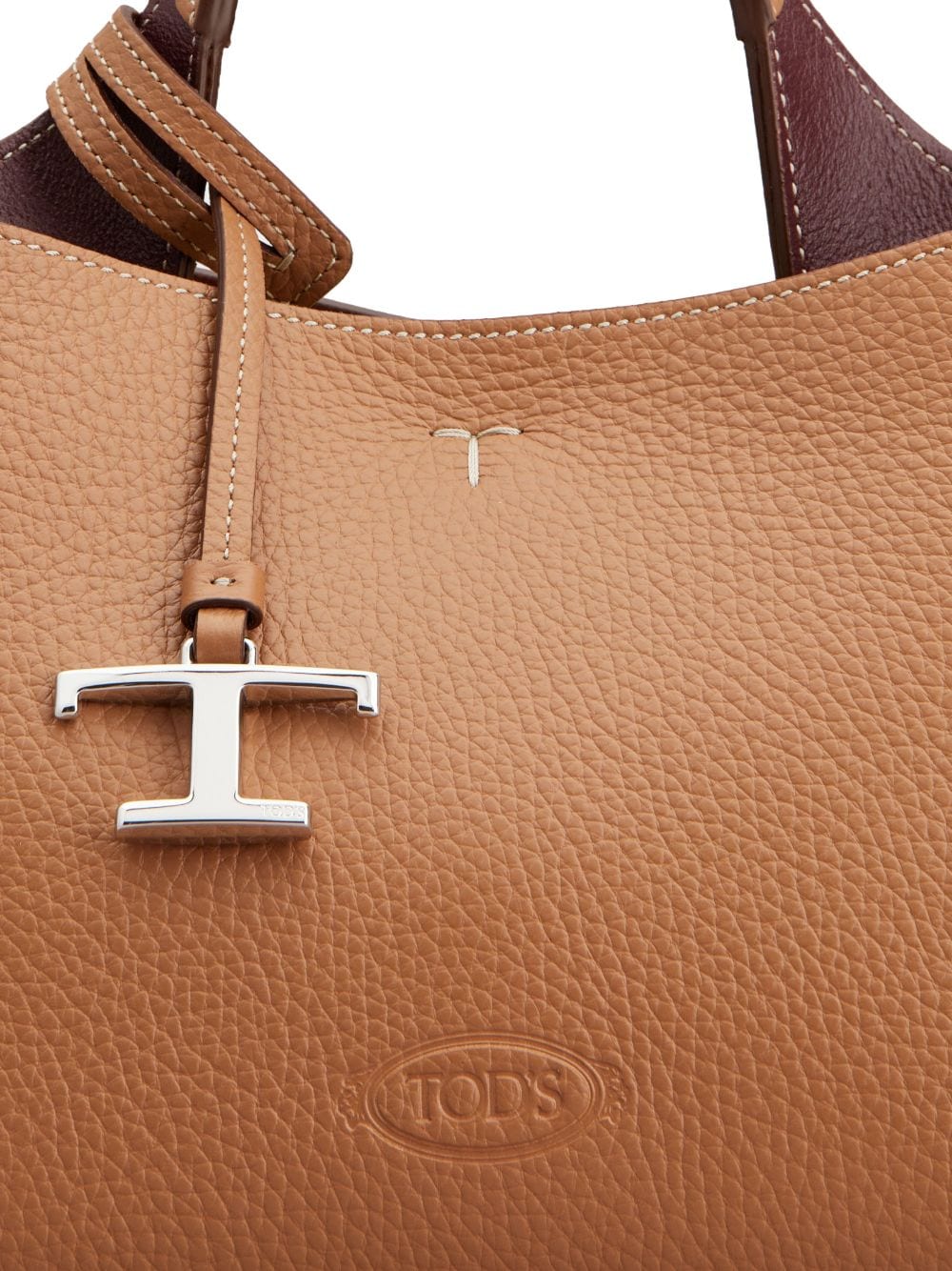 Tod's Leather Brown Micro Bag With Shoulder Strap