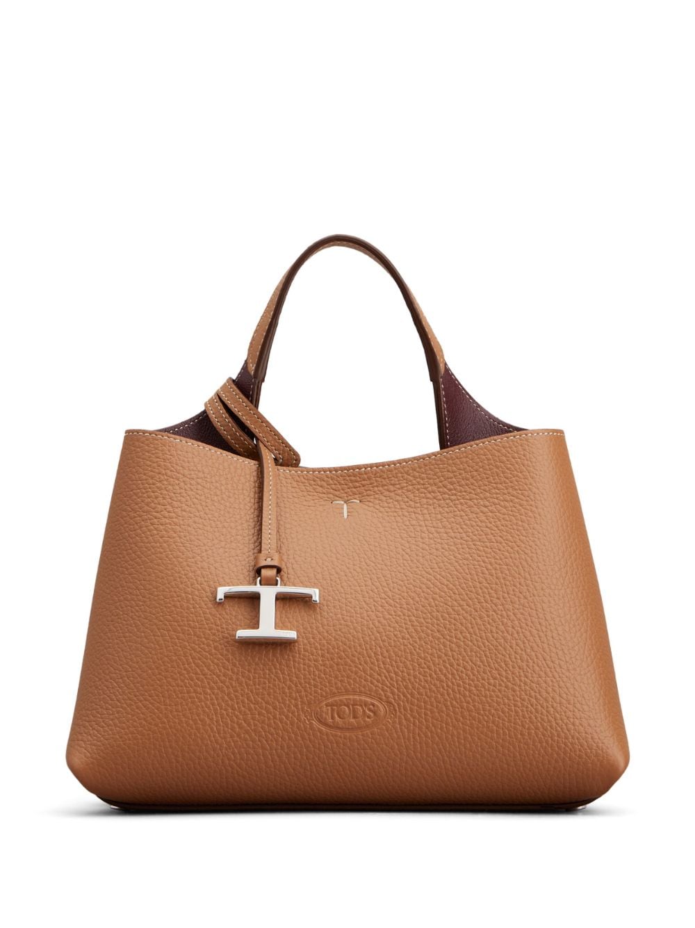 Tod's Leather Brown Micro Bag With Shoulder Strap