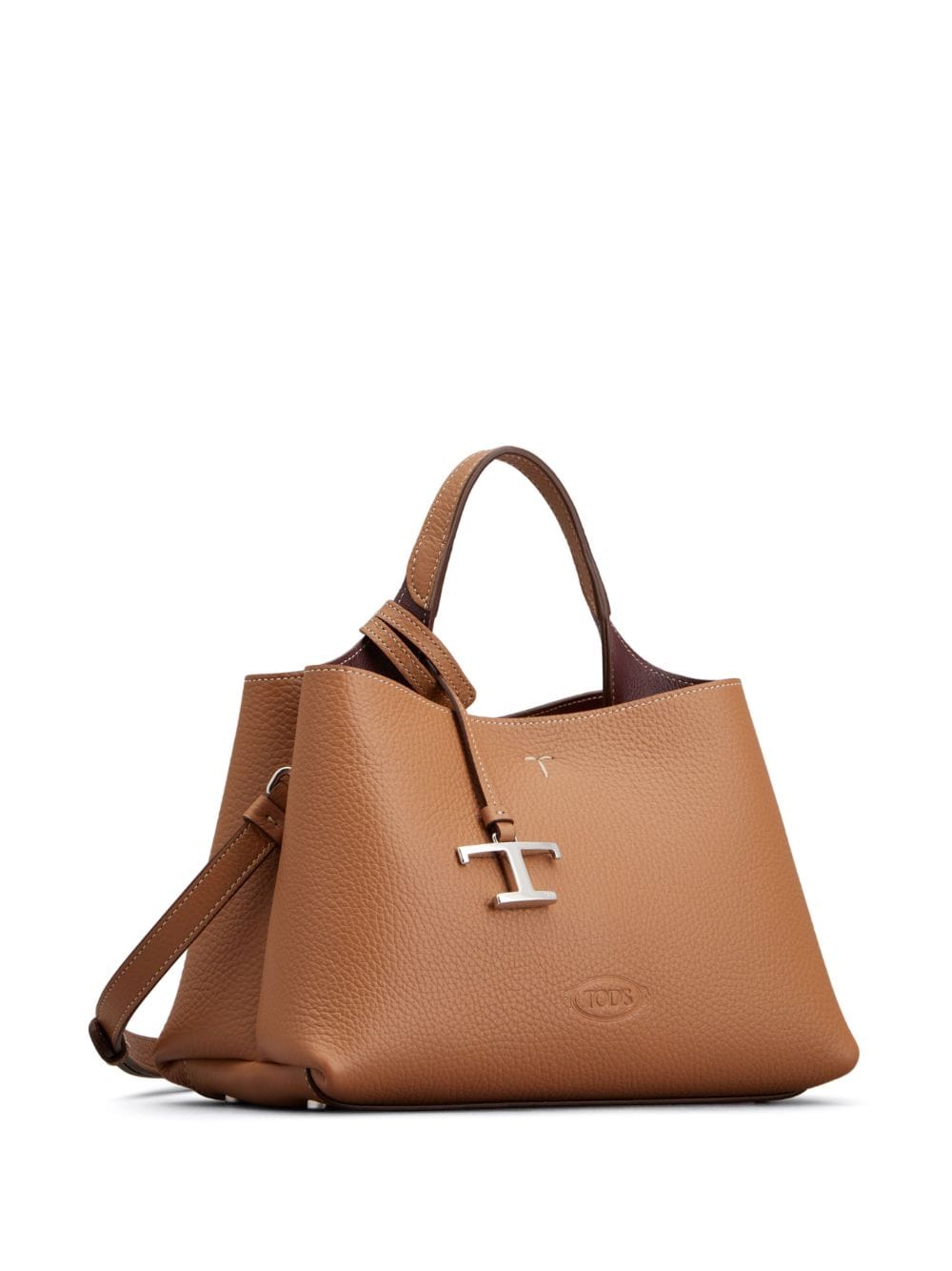 Tod's Leather Brown Micro Bag With Shoulder Strap