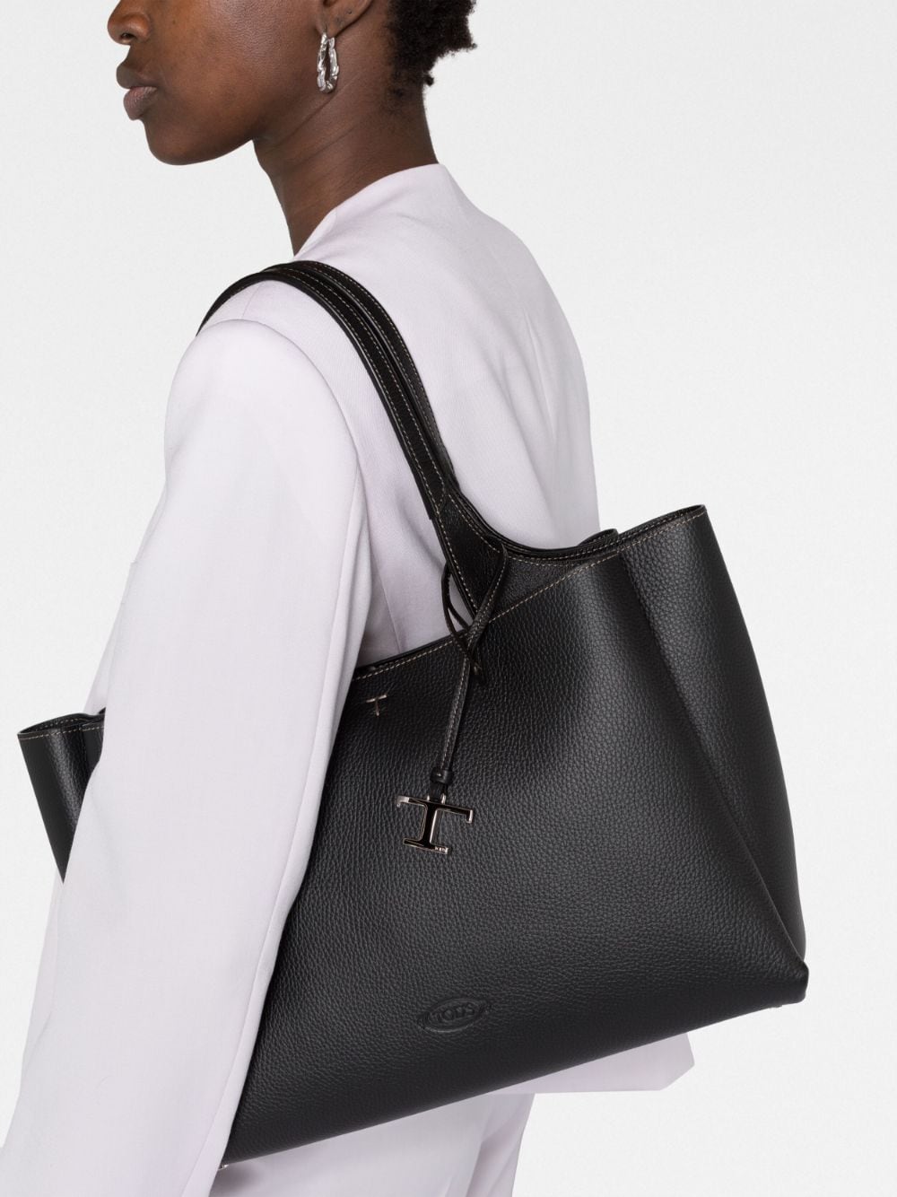 Tod's Black Medium Tote Bag