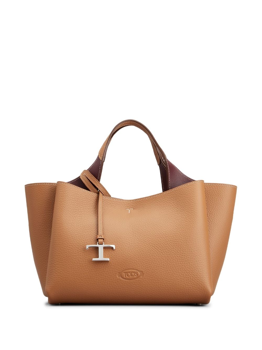 Tod's Brown Leather Mini Bag With Shoulder Strap