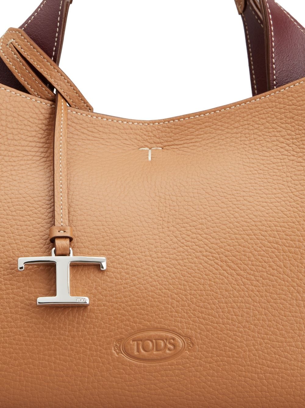 Tod's Brown Leather Mini Bag With Shoulder Strap