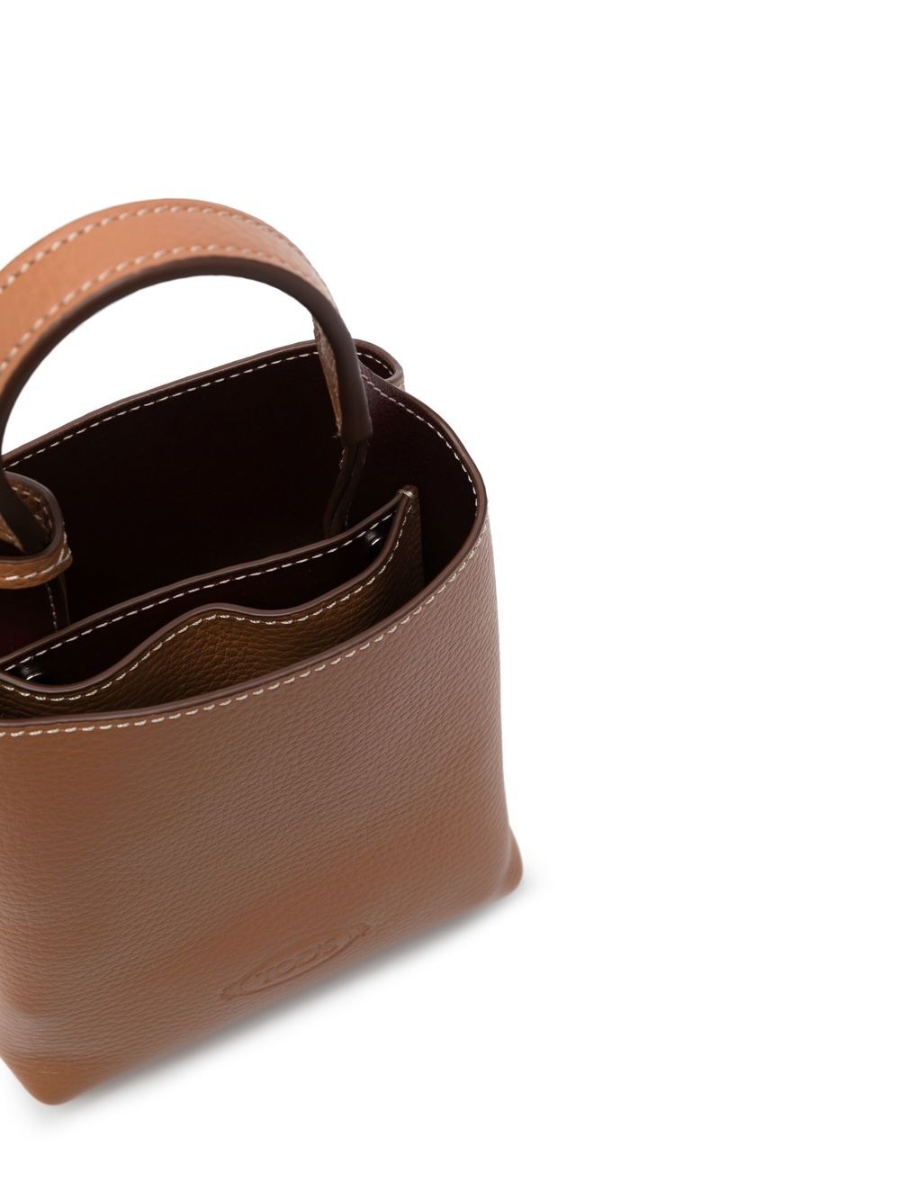 Tod's Micro Bag In Leather Brown