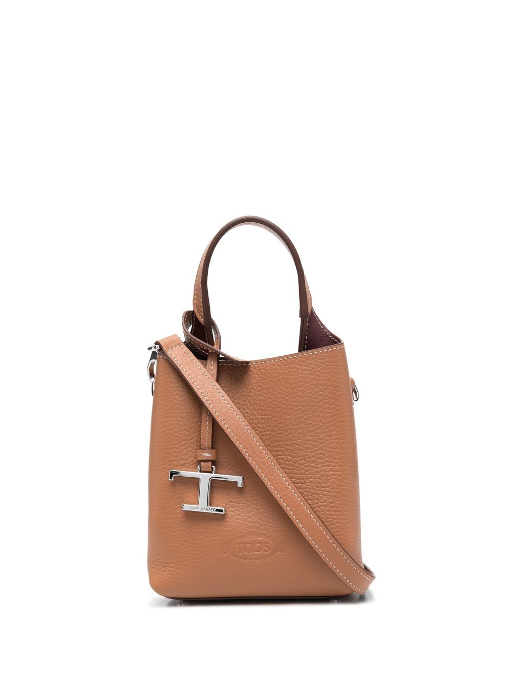 Tod's Micro Bag In Leather Brown