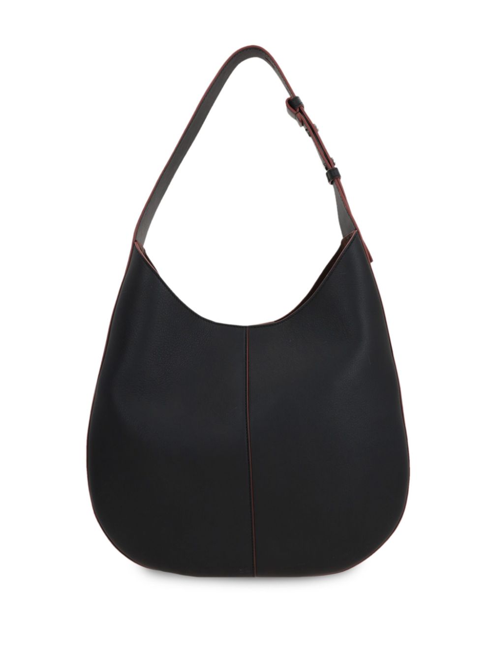 Tod's Leather Hobo Bag In Black