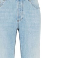 Brunello Cucinelli Slim Fit Jeans In Clear Blue