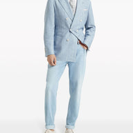Brunello Cucinelli Slim Fit Jeans In Clear Blue