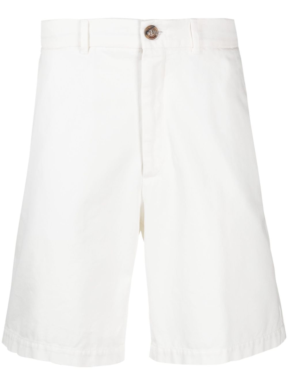 Brunello Cucinelli Cotton Twill Shorts White