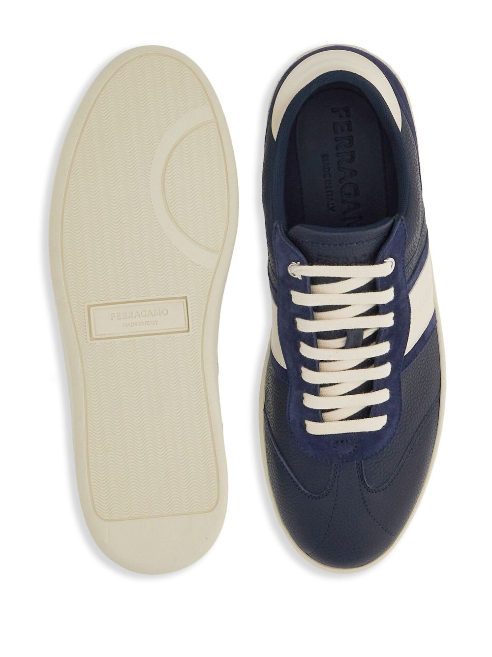 Ferragamo Achille 1 Low Top Sneakers Blue