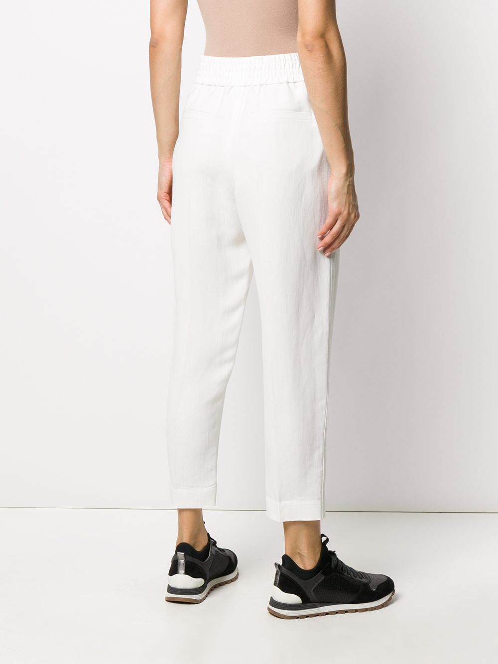 Brunello Cucinelli Tapered Leg Cropped Pants