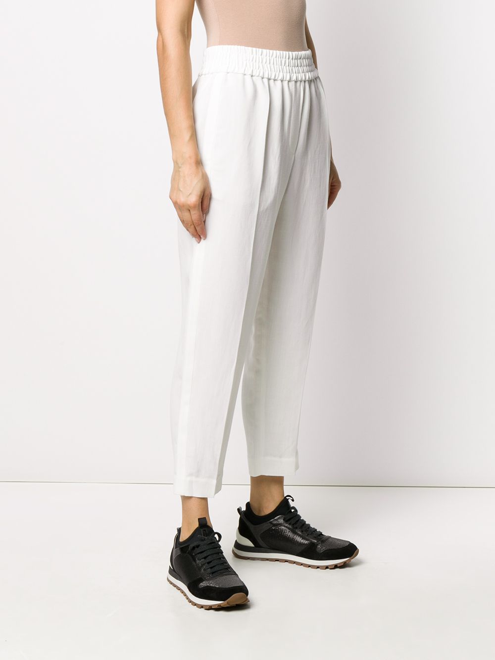 Brunello Cucinelli Tapered Leg Cropped Pants