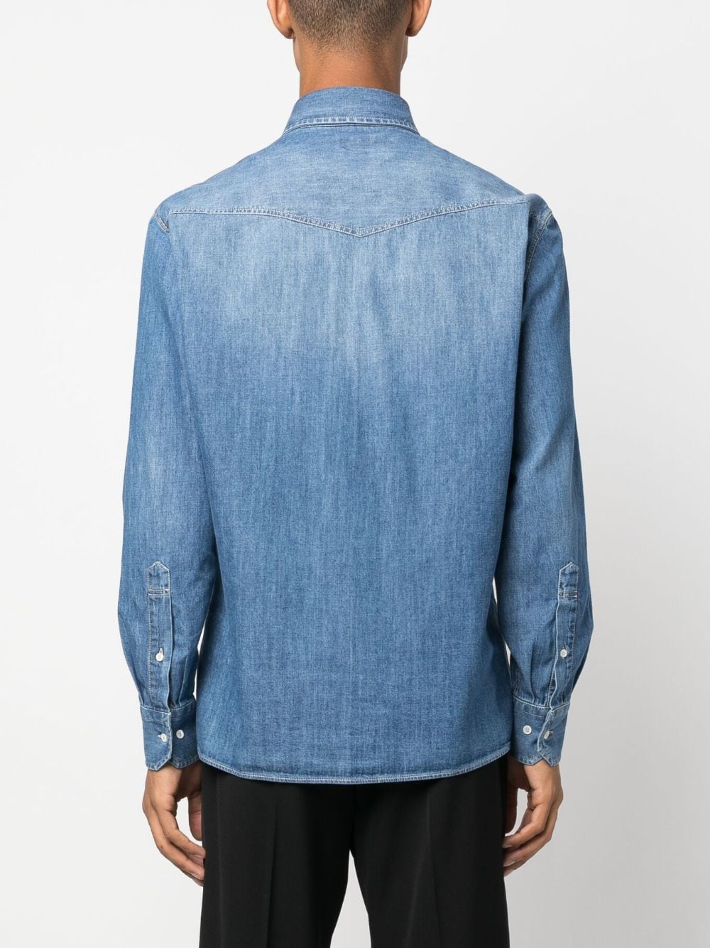 Brunello Cucinelli Denim Shirt Blue