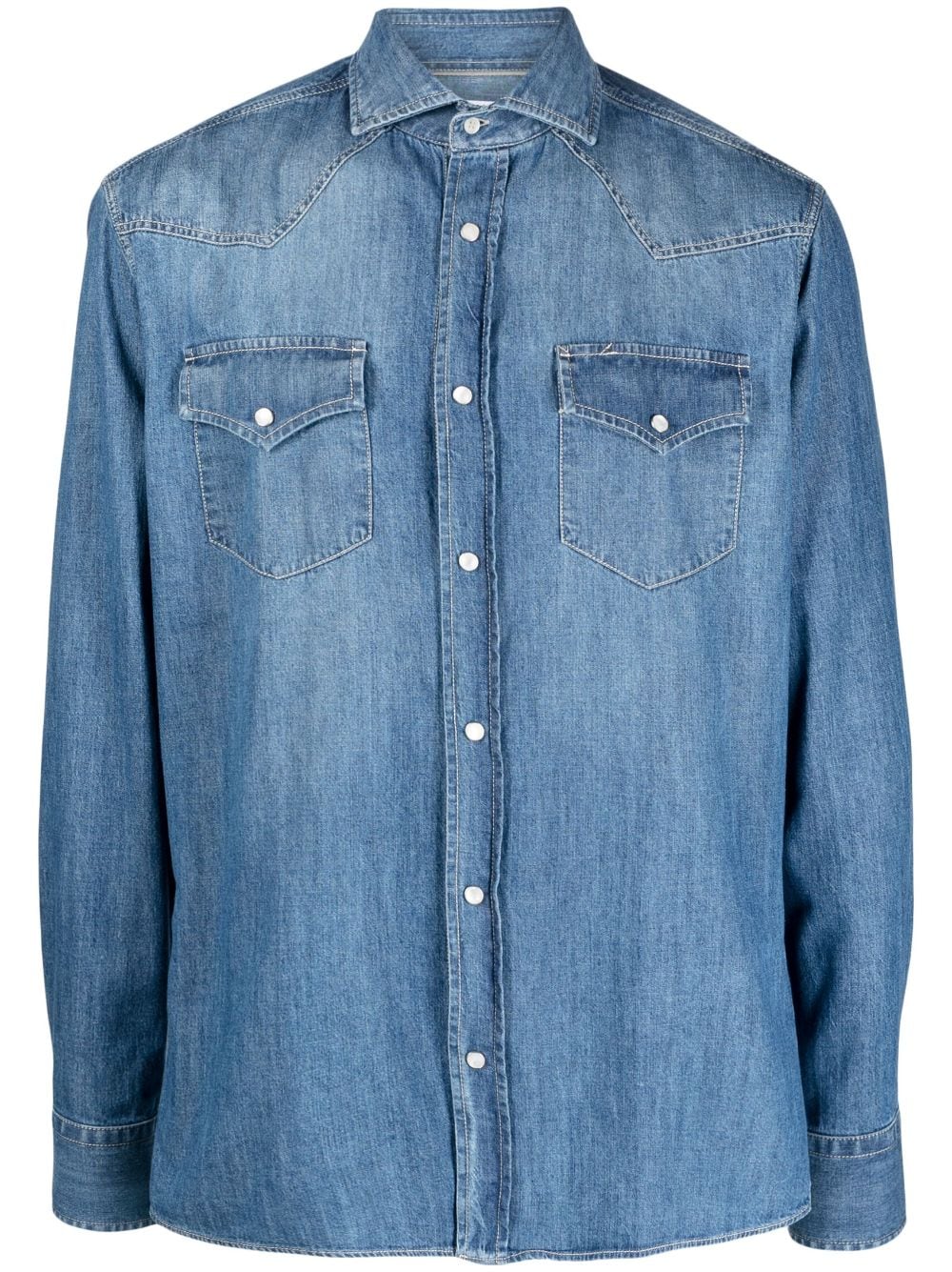 Brunello Cucinelli Denim Shirt Blue