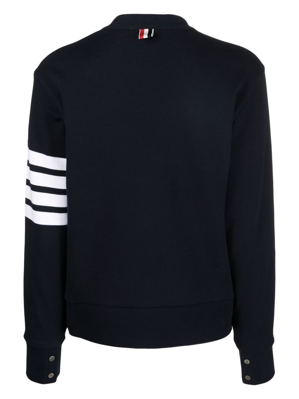 Thom Browne Navy/White Cotton Cardigan Blue