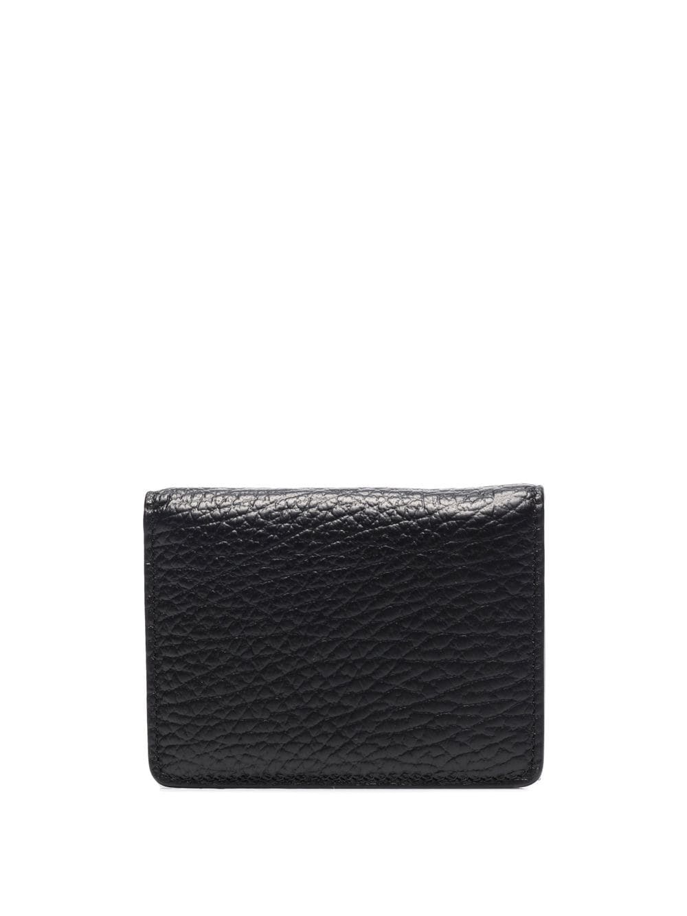 Maison Margiela Leather Card Holder With Keyring Black