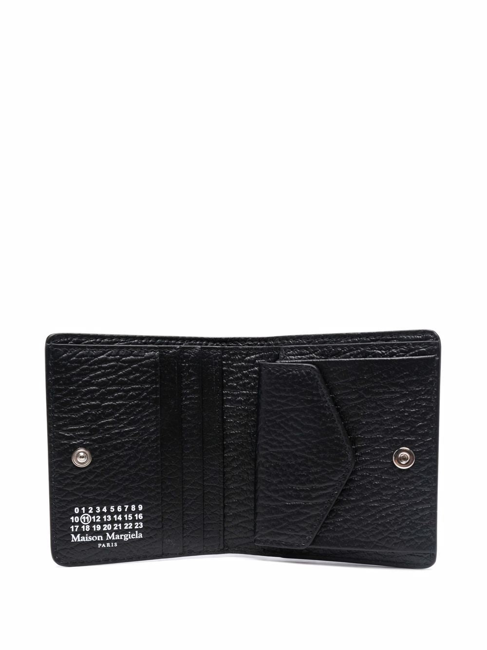 Maison Margiela Leather Bi-Fold Wallet Black