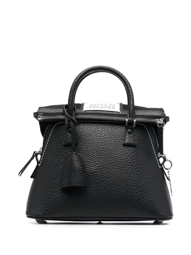 Maison Margiela Black 5AC Tote Bag With Shoulder Strap