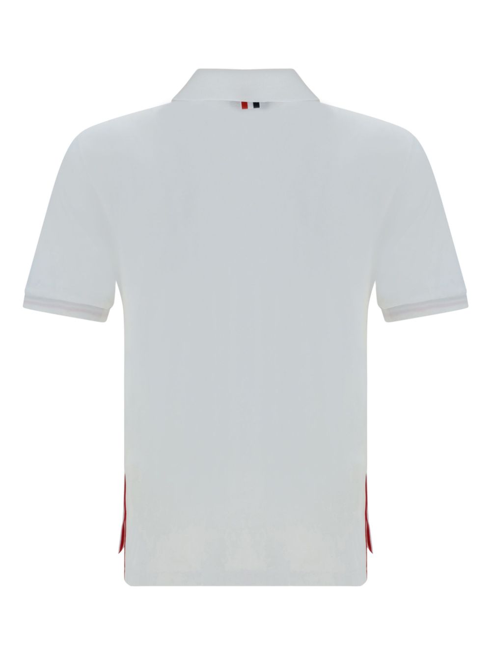 Thom Browne White Cotton Polo Shirt