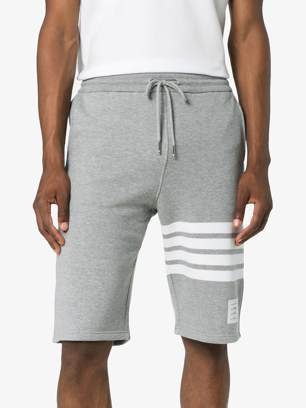 Thom Browne 4bar Shorts - Light Grey